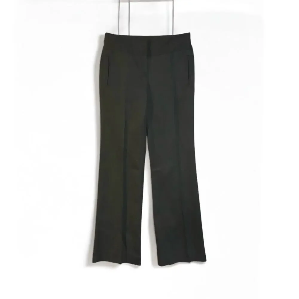 J. Crew Women's Black Cotton/Linen Favorite Fit Bootcut 32.5